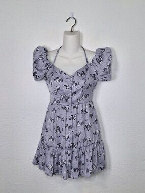 Urban Outfitters Dress Sz XS Cats Novelty Print Cottagecore Coquette Preppy